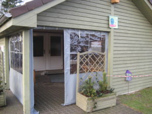 Afdækning af hus for enden