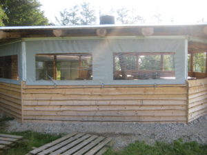 Afdækning til hytte