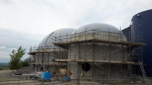 Biogaslager i England Cornwall