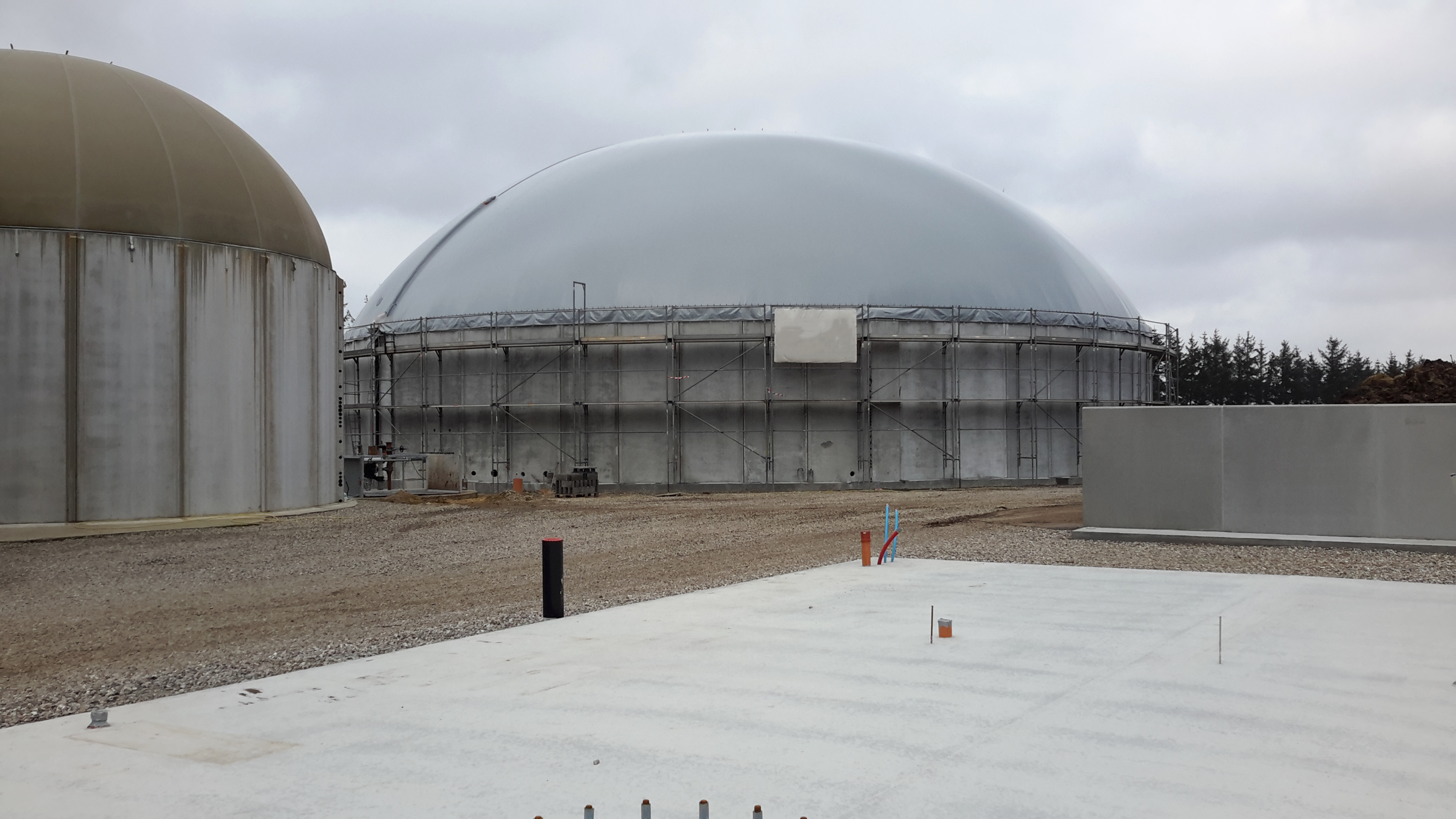 Biogaslager i Hemmet på Gundesbølvej