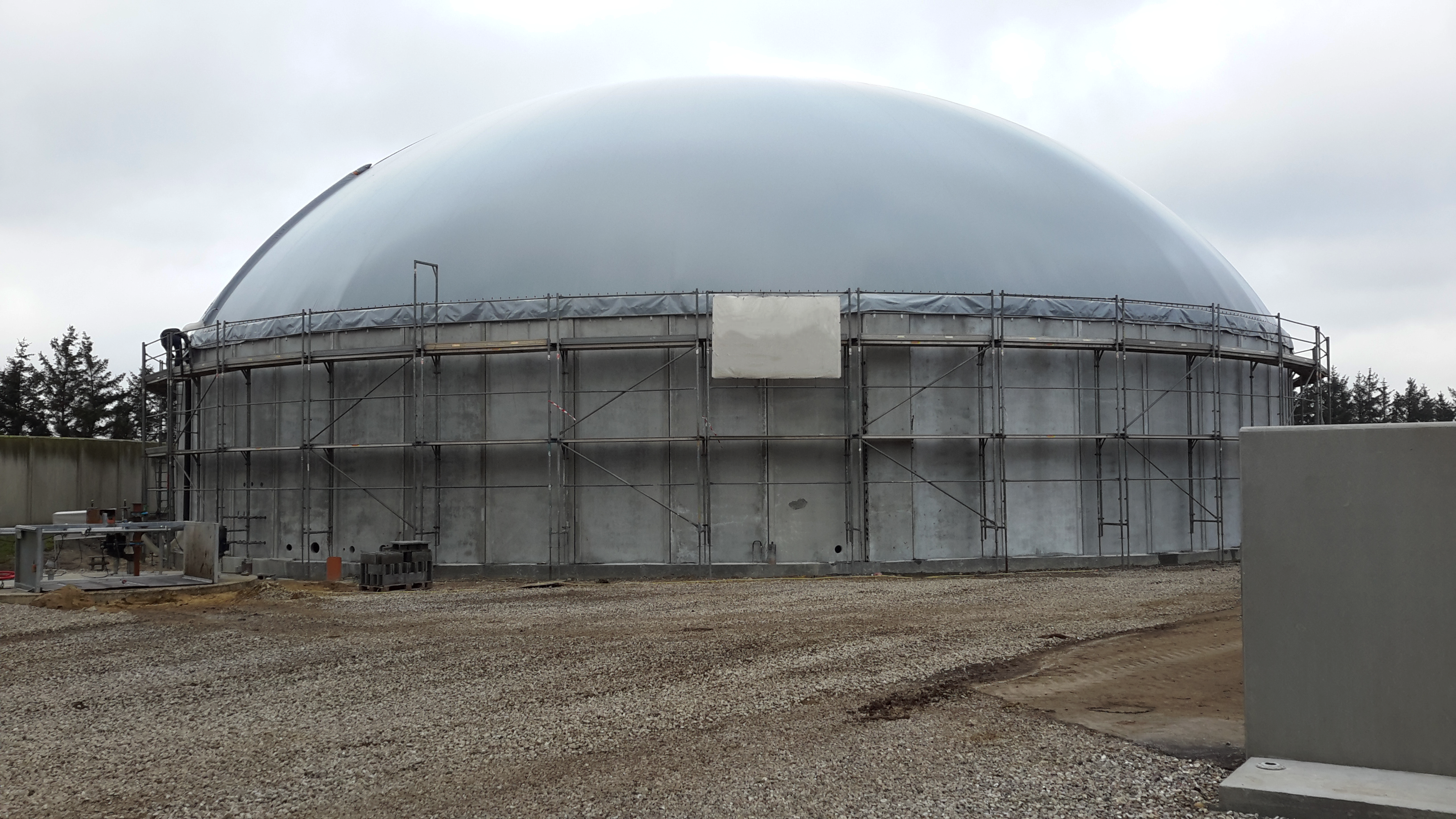 Biogaslager i Hemmet på Gundesbølvej