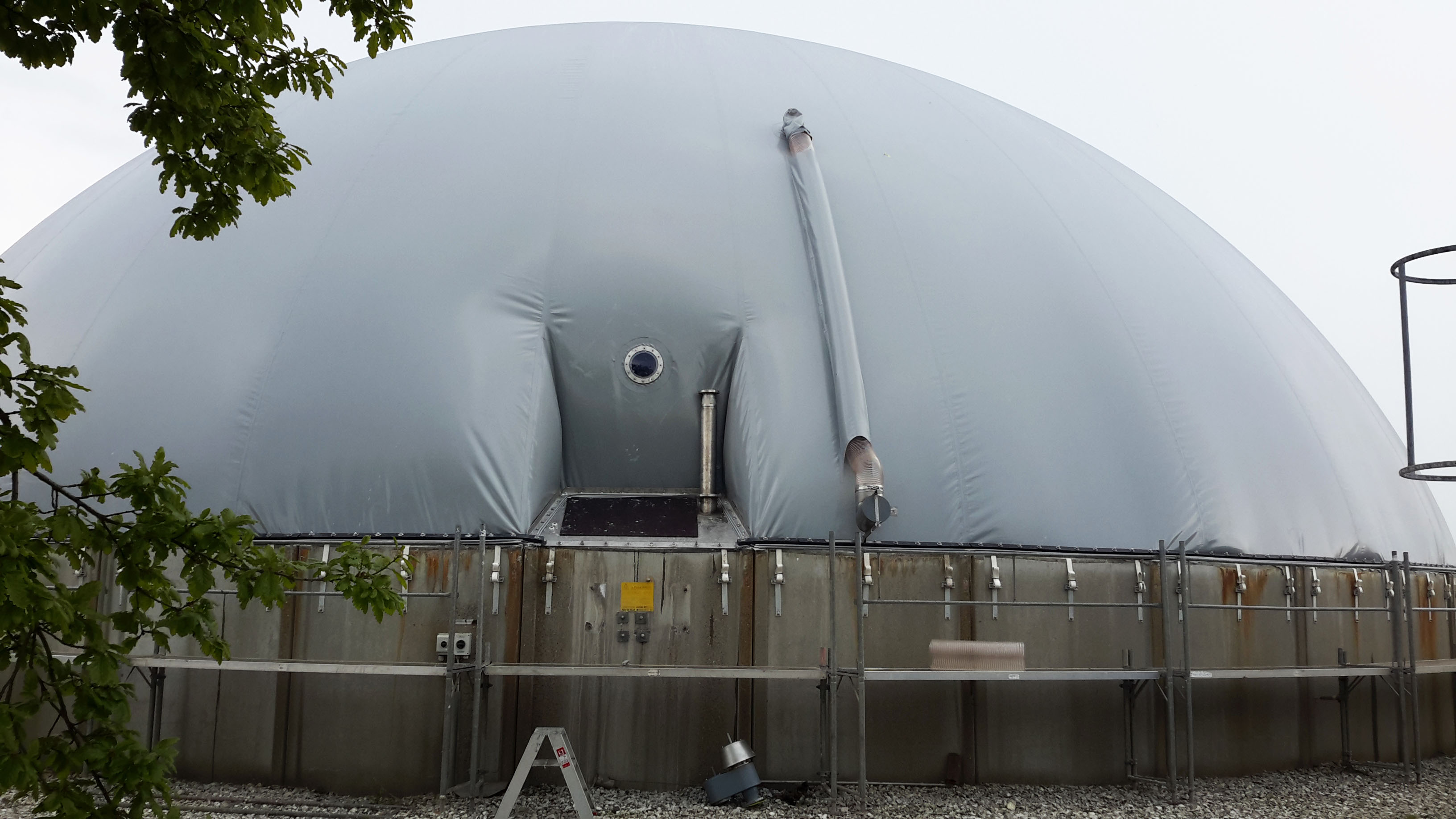 Biogaslager i Thisted ved Ejnar Kirk