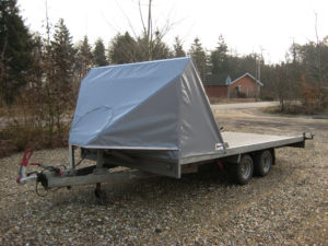 Flad trailer foran