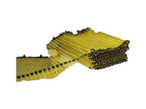 Kevlar net der er pakket sammen