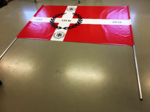 Sportsflag til Faster Boldklub og Gymnastikforening - med rør