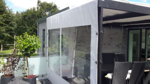 Terrasseoverdækning - fra siden