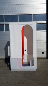 Toiletkabine - set foran